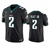 Men & Women & Youth Philadelphia Eagles #2 Darius Slay JR Black 2023 F.U.S.E. With 2-Star C Patch Vapor Untouchable Limited Jersey,baseball caps,new era cap wholesale,wholesale hats